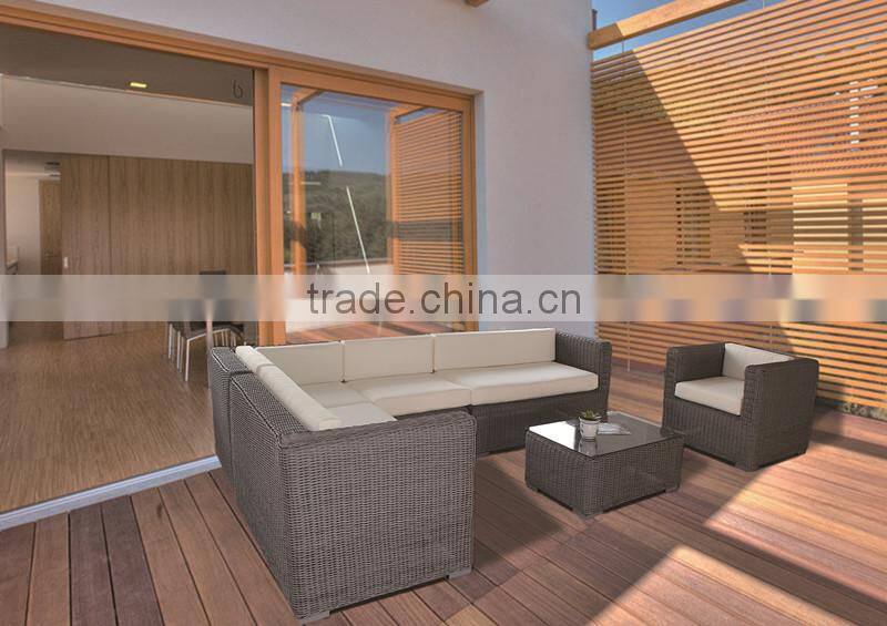 L design outdoor furniture garden sofa rattan sofa set