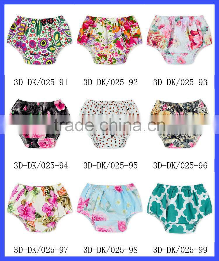2016 Hot sale Cute Baby Diaper Covers Cotton seersucker fabric baby bloomers wholesale
