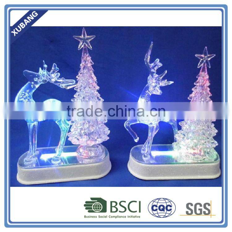 Clear bright christmas deer statue Christmas reindeer with LED light