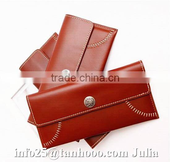 Sexy envelop leather wallet/ money clip/women folding purse
