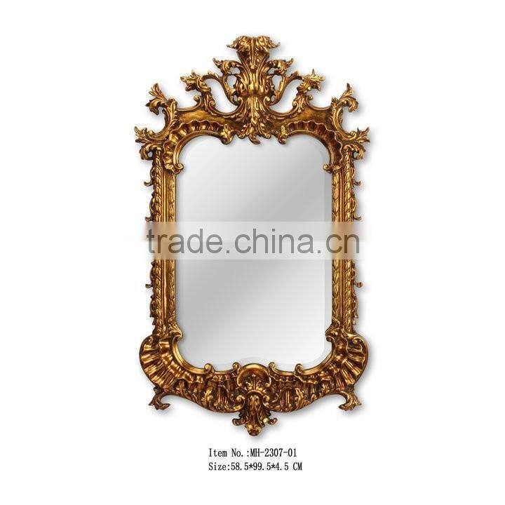 Antique Louis style decorative wall mirror for living room