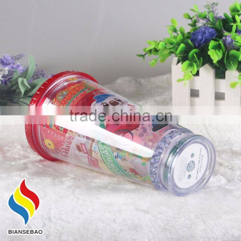 led flashing plastic cup