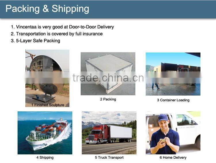 Garden ornaments different size stainless steel ball