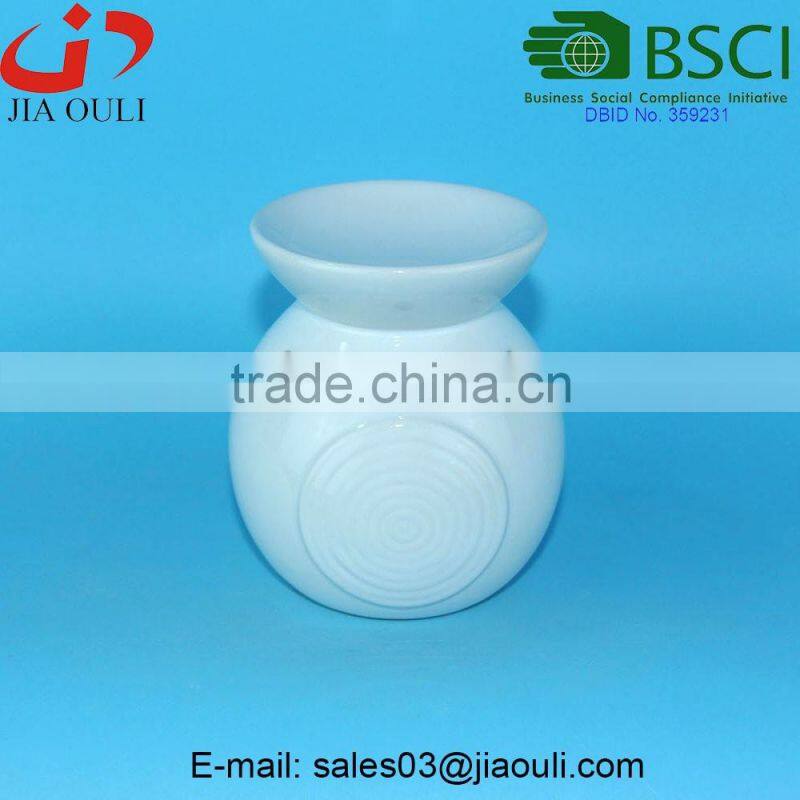 6.5cm Small glazed Ceramic Wax Melter oil burner
