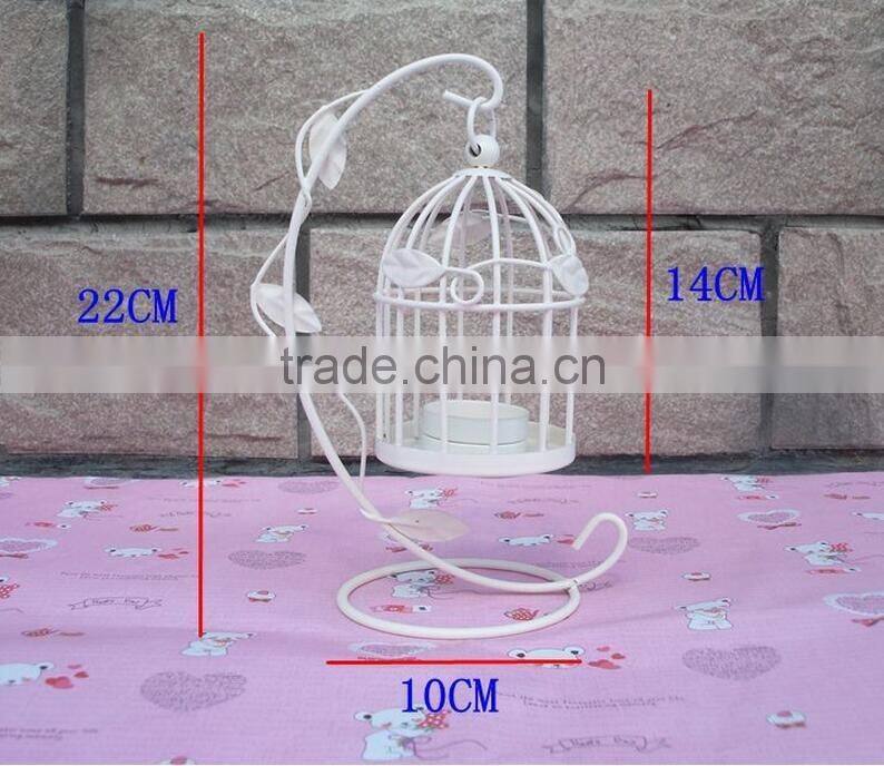 Bird Cage Outdoor hanging Decorative solar candle lantern