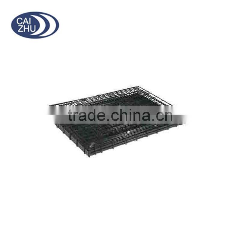 Foldable Suitcase Wire Metal Folding Pet Cage Crate Dog Kennel