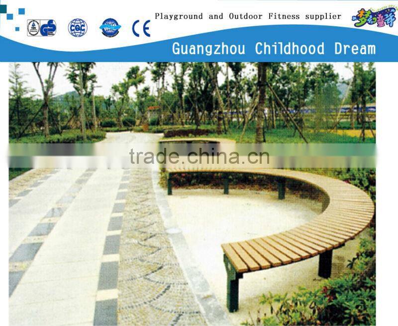 (HD-19302)Beautiful halfmoon park bench parts winter garden furniture set