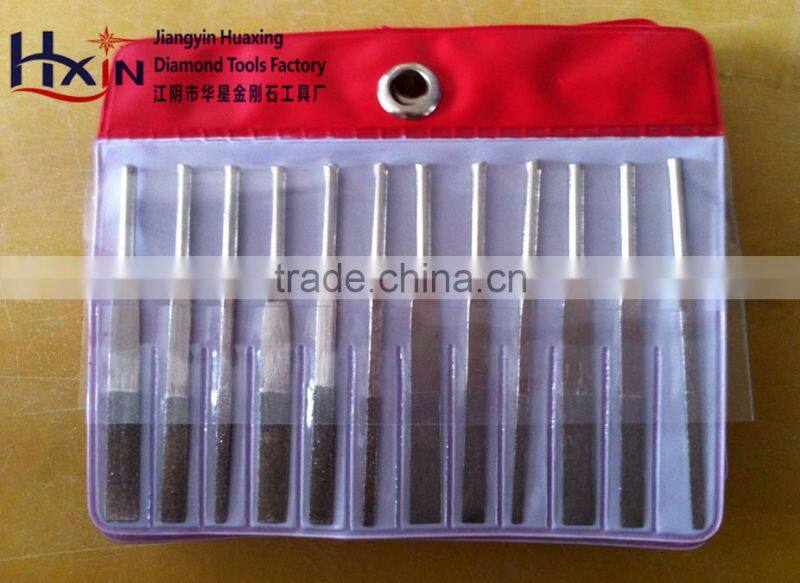 12pcs diamond files set for hand machine