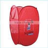 Polyester Collapsible Folding Laundry Hamper Basket With Lid