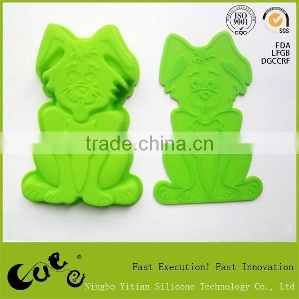 silicone cute rabbit shape cup mat