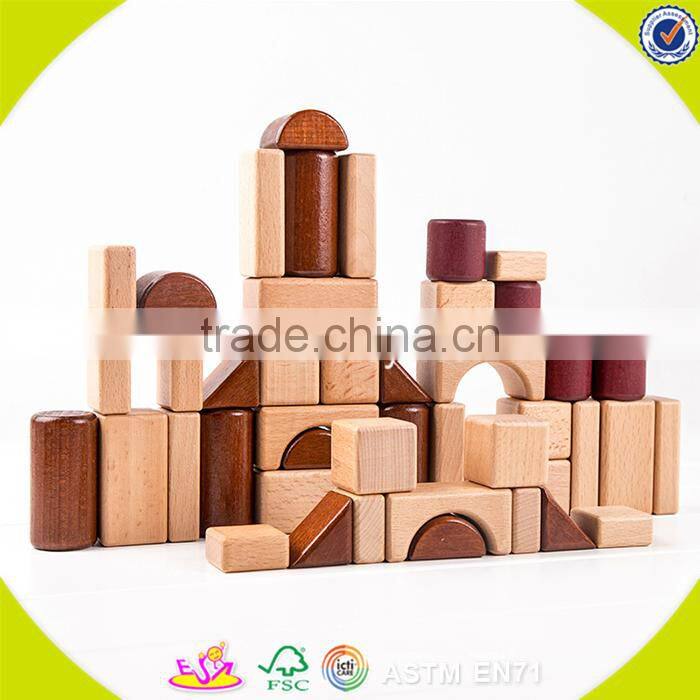 Wholesale hot wooden building blocks toy funny kids wooden building blocks toy bring fun W13A016