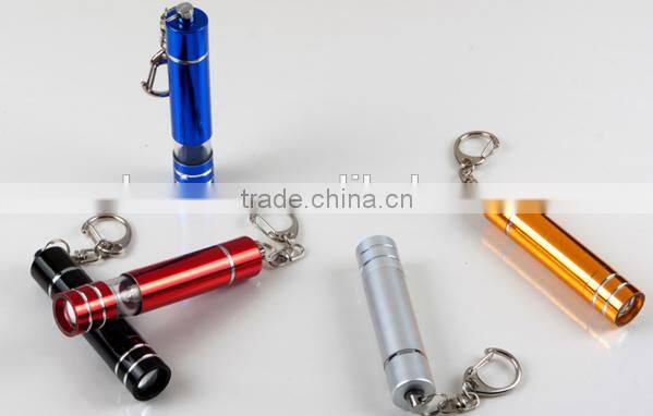 Promotional gift , Mini size retracted LED light torch with key chain