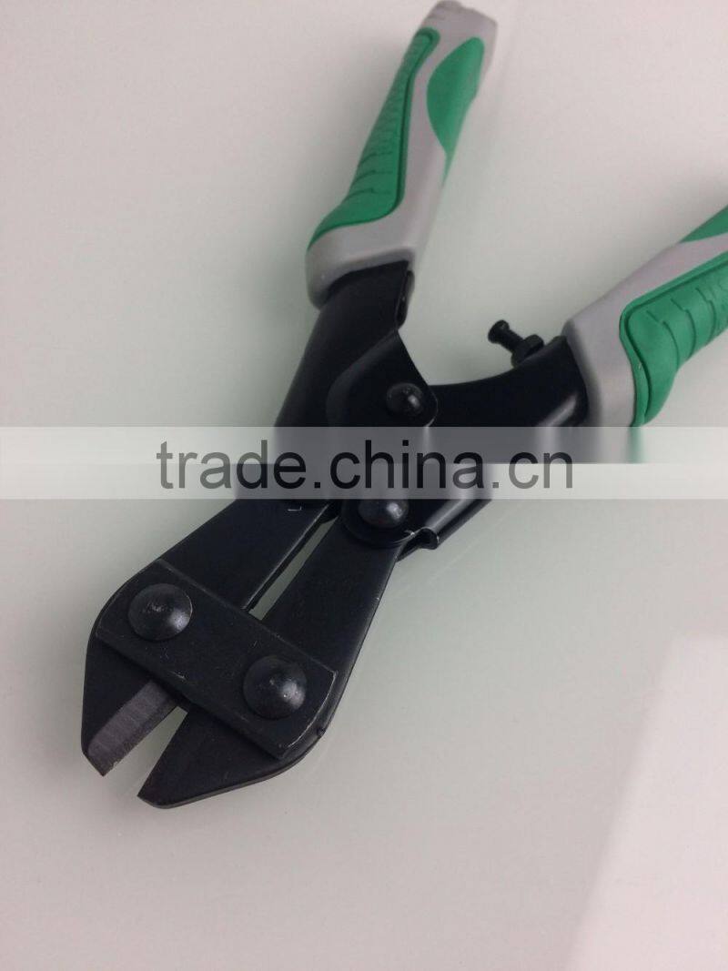 200mm black finished mini bolt cutters with dual colors design