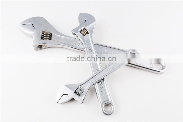 Multifunctional Nickel Iron Plastic Handle Adjustable Wrench/Adjustable Spanner
