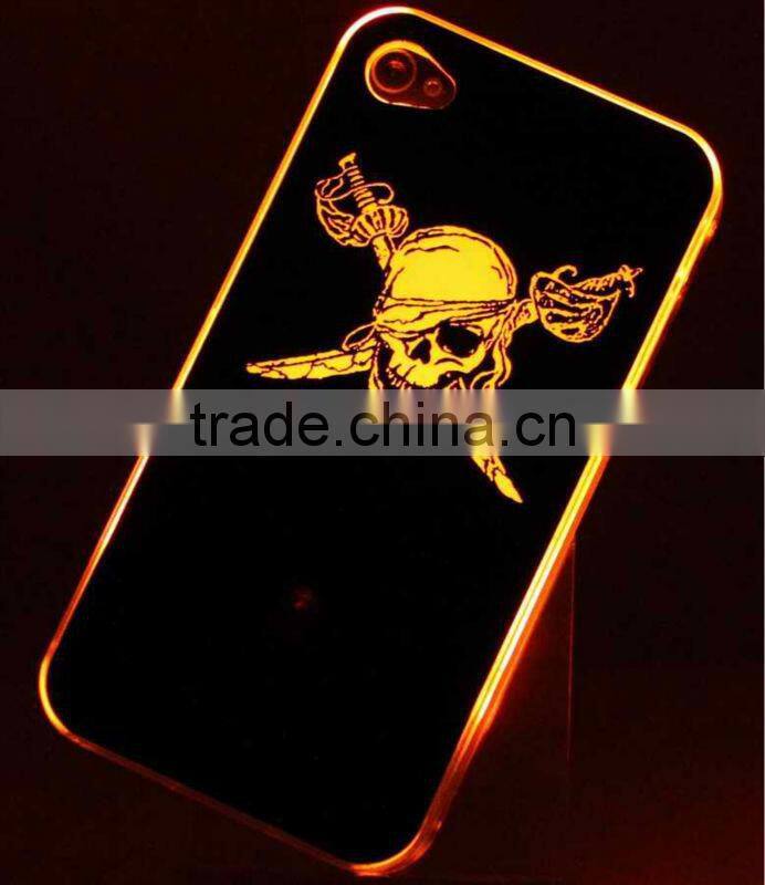 Cellphone flashing mobile phone cover case for i phone 5 for samsung