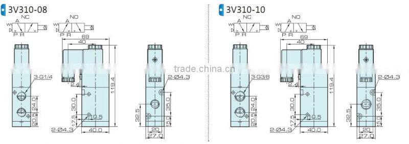 4V300series Control Valves with high quality