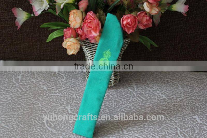Cloth bamboo hand fan bag as gift pouch or packing