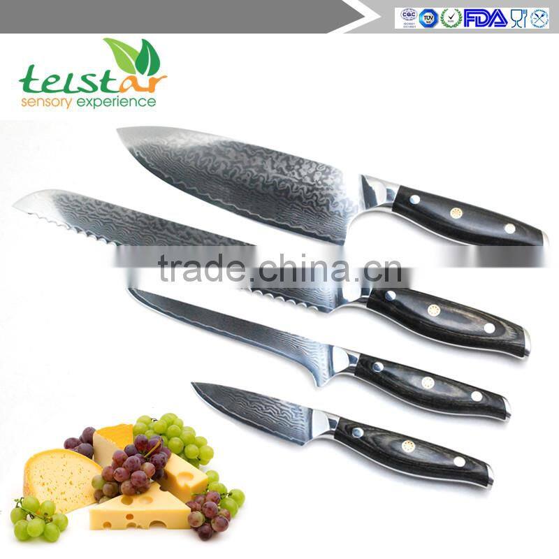 10 inch Japanese VG10 Damascus Bread Knives