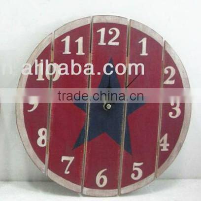 Wood MDF hot sale wall 13 Diam antique clocks