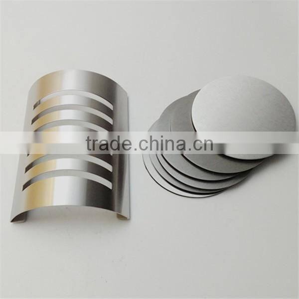 Custom Round Shaped Stainless Steel Cup Coaster Sets with Decorative Rack