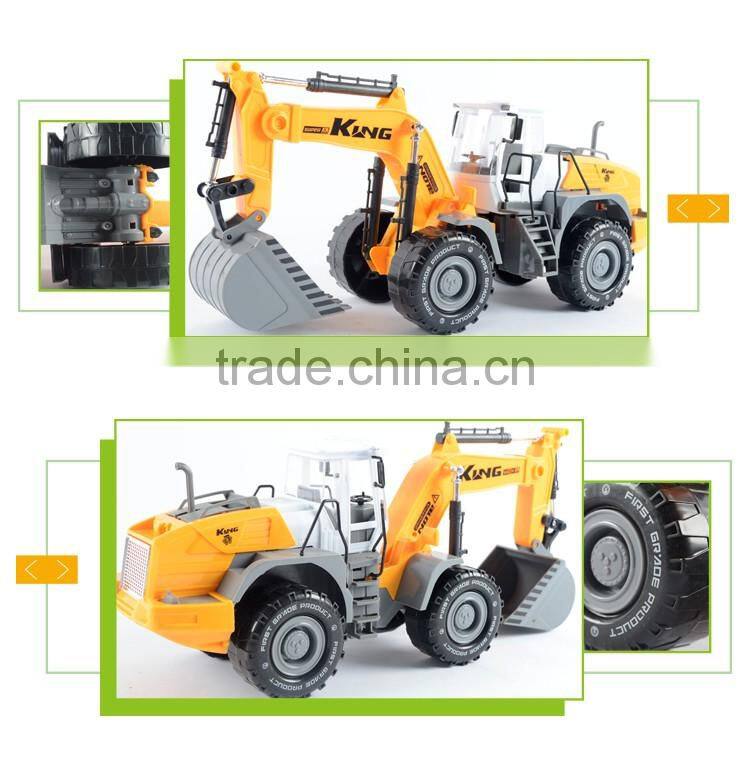 Wholesale inertia friction excavator tool toy mini plastic toy truck