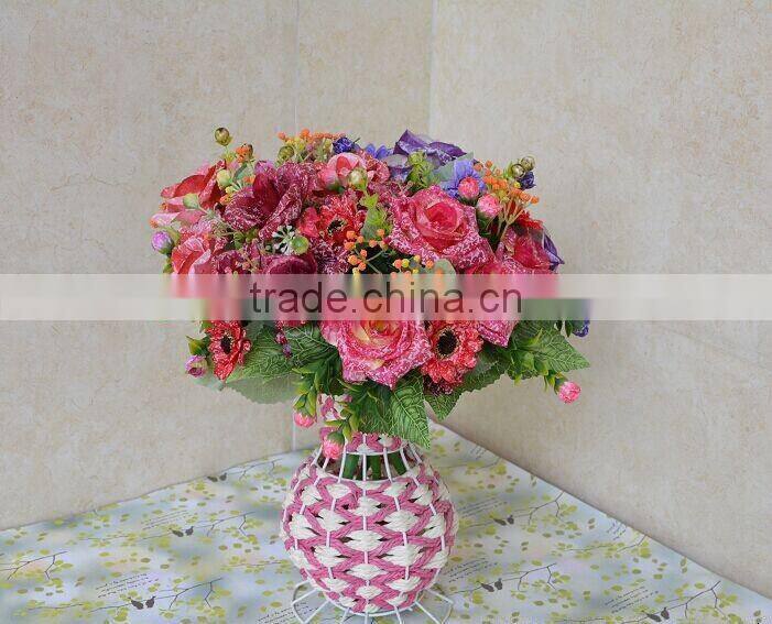 Silk flower bouquet, decorative artificial flower