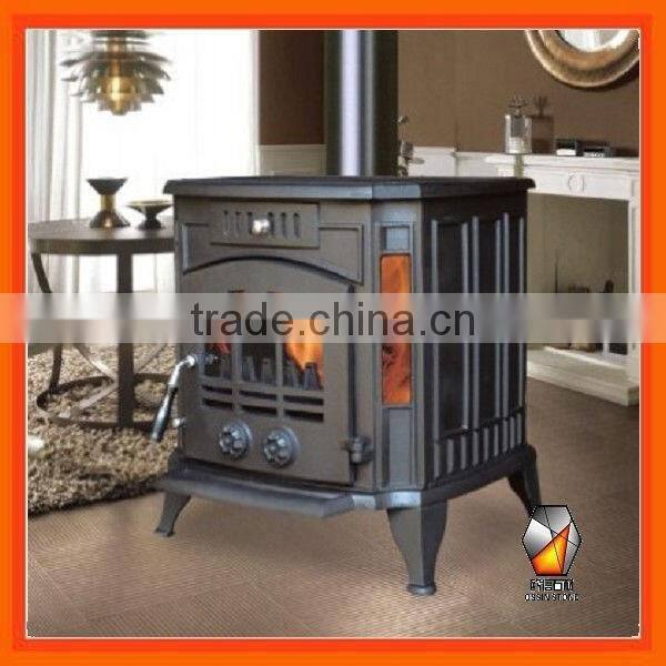 New style double door cast iron wood burning cook stove