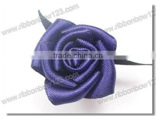 artificial satin ribbon rose