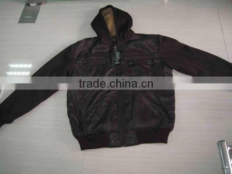 2017 new design fleece men's jackets stocklots for men