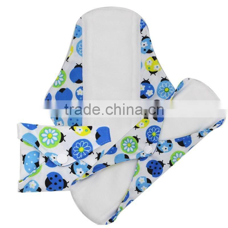 OEM Super Absorbent, Soft,Safe, Waterproof,resuable polar fleece inner cloth menstrual pad