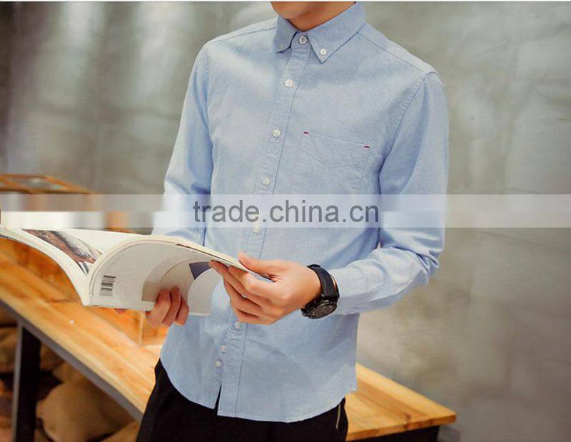 new design made to measure cotton casual slim men shirt BSB012