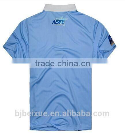 Fashionable sublimation high quality polyester dry fit girls formal shirts with 3D pattern