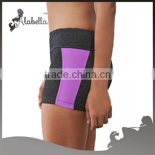 Heathered Colorblock Workout women crossfit Shorts for running activewear wholesale