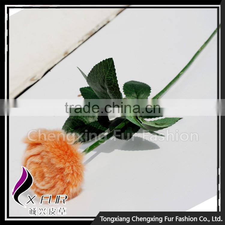 CX-A-69A Lastest Design Hot Popular Rex Rabbit Fur Walmart Wedding Flower