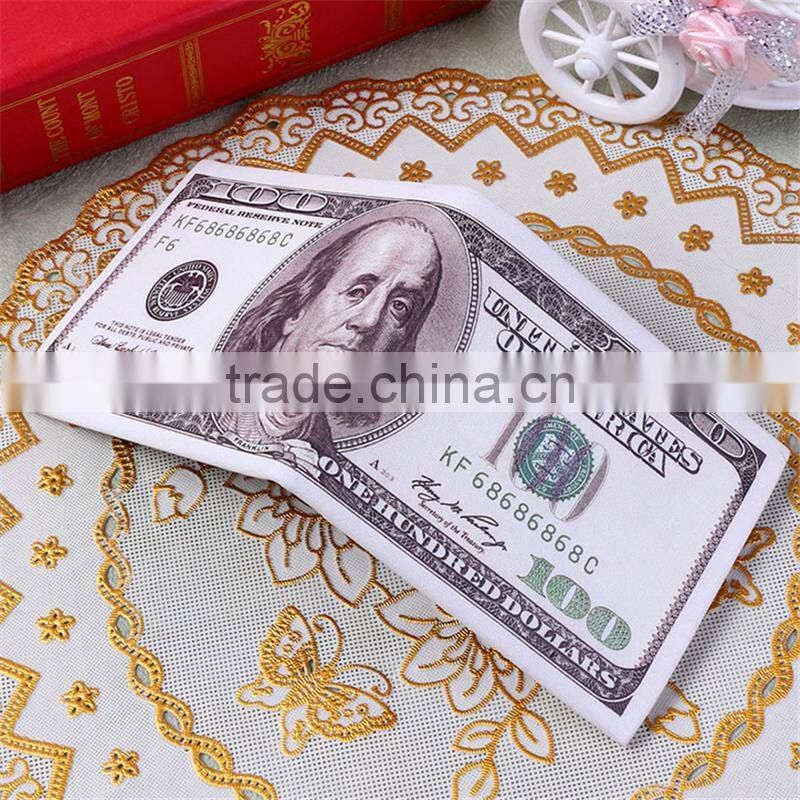 Wholesale good quality and cheap new design Men's Wallet Dollar shaped pattern purse