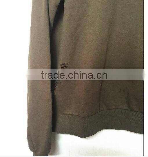 Adults fashion O-neck hole sweater Pullover Style pullover sweatshirt fleece