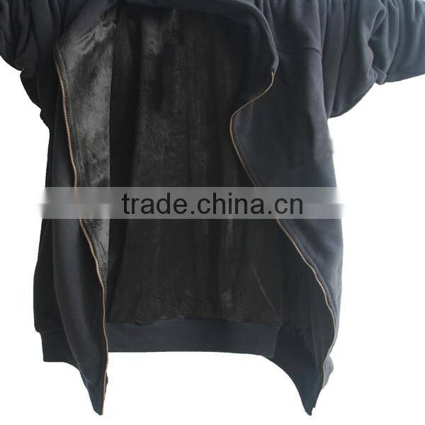 100%cotton stand collar thick jacket coat man