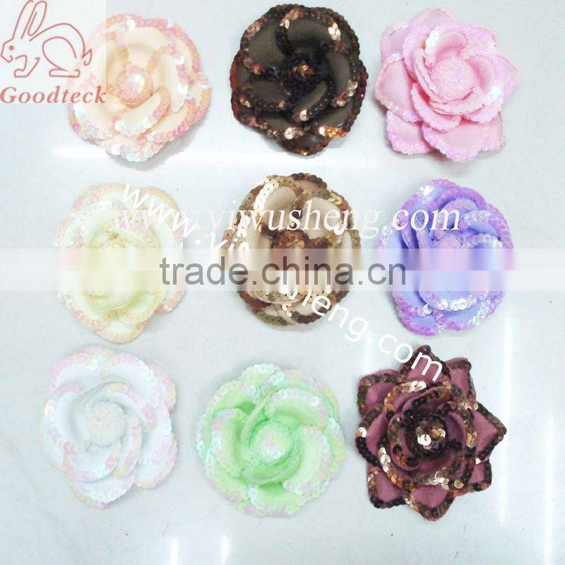 sequin lime green daisy flowers