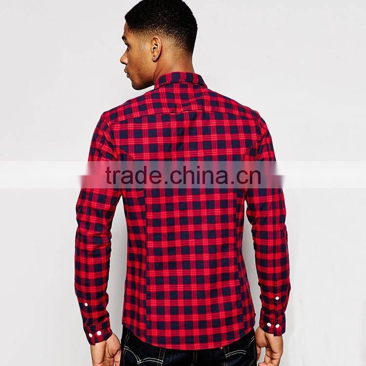 Skinny Check Shirt in Twill Plaids Shirt Manufacturer In China