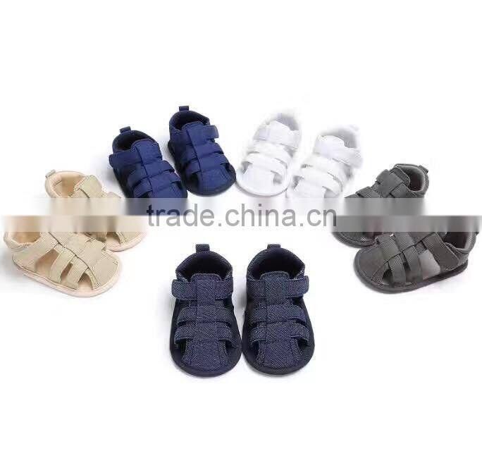 2017 Cheap Fashion Blue baby walker shoes baby boys shoes Gray Children first walker Toddler summer sandals