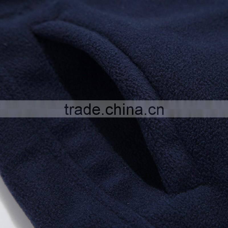 Custom design full zipper micro polar fleece sweatshirt