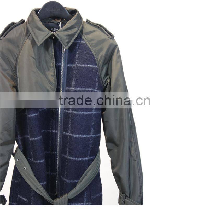 2014-2015 new design woman woolen trench