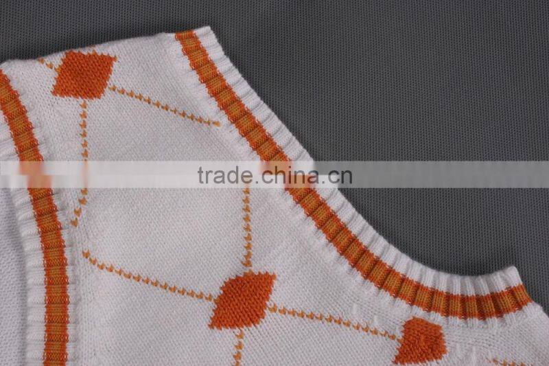 Cheap Orange Latest New Style Sweater Vest