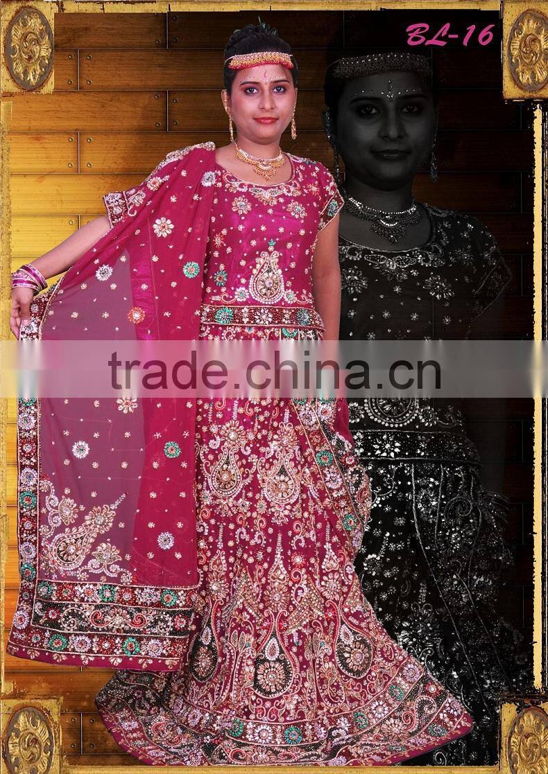 Designer embroidered bridal lehenga