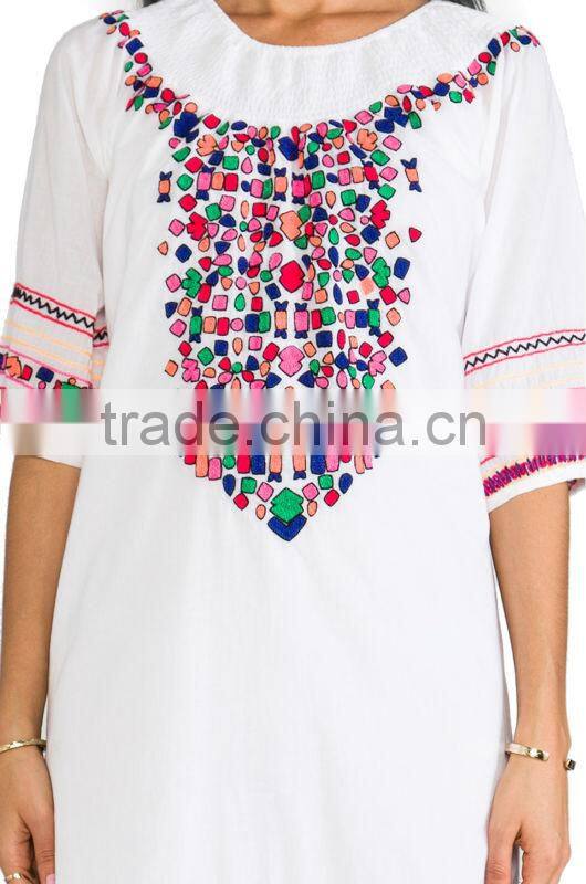 High quality casual dress indian tunic patterns