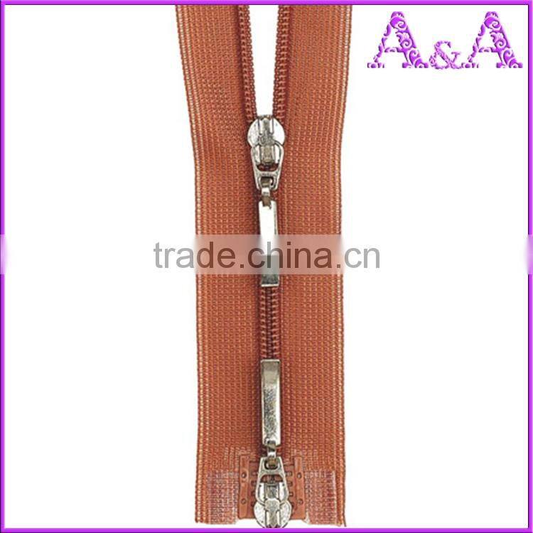 Hot selling long chain nylon zipper with low price