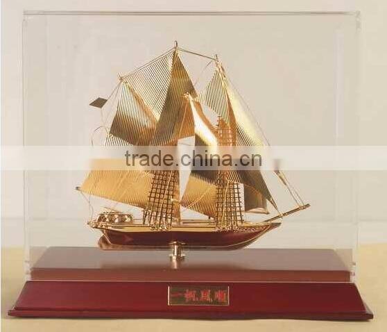 Luxury Shinning Sailing boat , Ship Model For Home Decoration JC-02