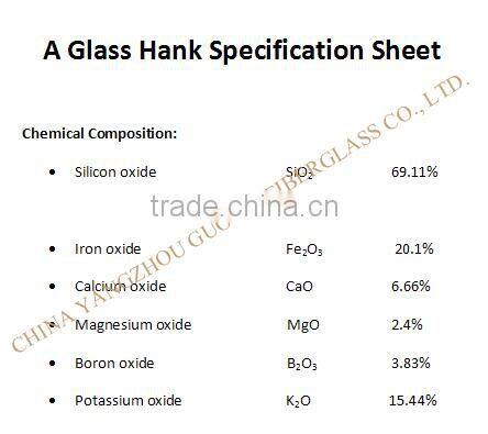 High quality A-glass acoustic packing fibre