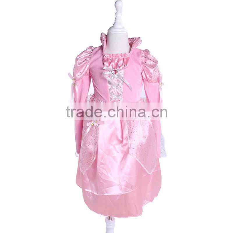 Hot sales frozen princess dress elsa princess dress frozen princess anna costume