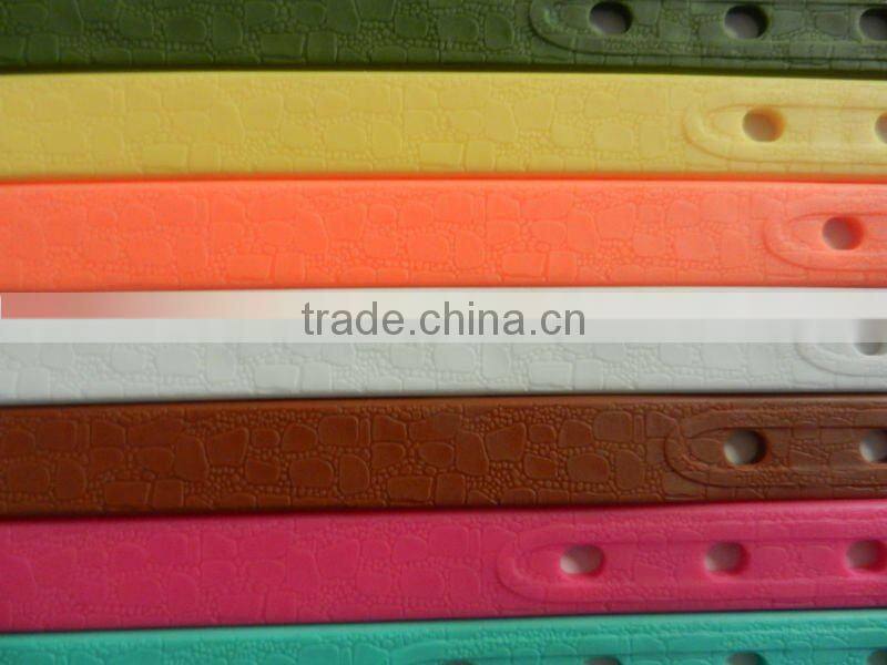 fashion color silica gel belts